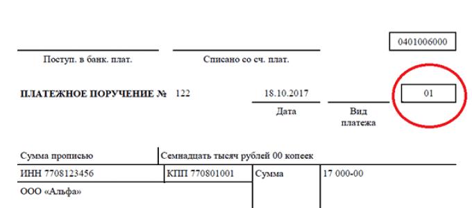 कर अधिकारियों द्वारा प्रशासित रूसी संघ की बजट प्रणाली में करों, शुल्कों और अन्य भुगतानों के भुगतान के लिए धन के हस्तांतरण के आदेशों में भुगतान की पहचान करने वाली जानकारी का संकेत
