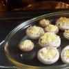 Champignons τυλιγμένα με μπέικον για ορεκτικό Μπέικον και πιάτο champignon